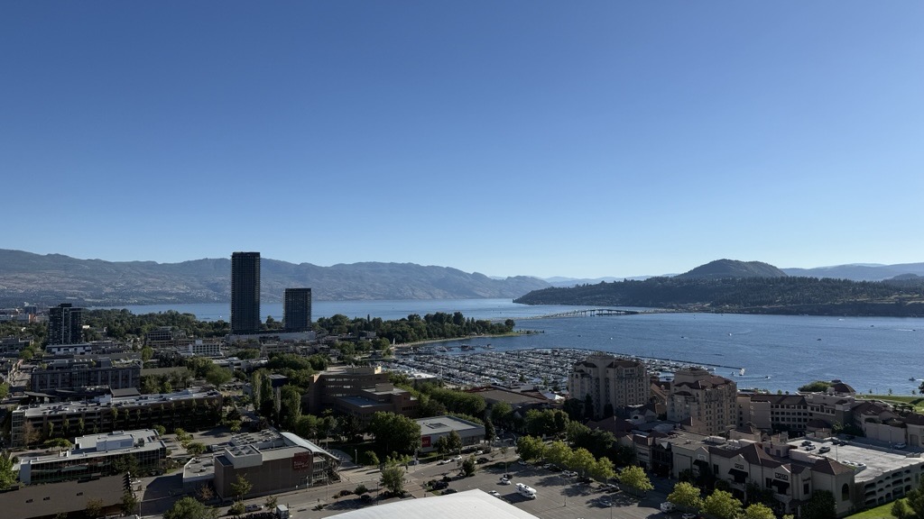Downtown Kelowna and Okanagan Lake